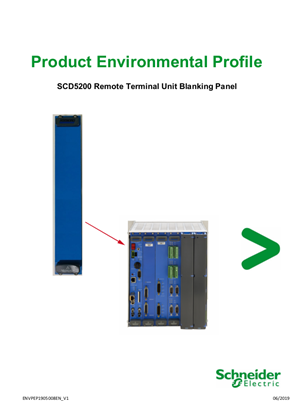 SCD5200 Remote Terminal Unit Blanking Panel, Product Environmental Profile