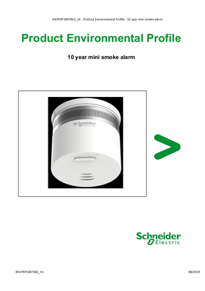 : 10 year mini smoke alarm