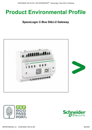 C-Bus DALI Gateway - Product Environmental Profile