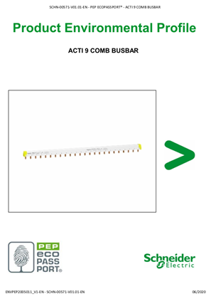 ACTI 9 COMB BUSBAR- Product Environmental Profile