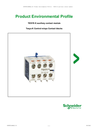 TESYS K auxiliary contact module