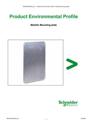 PEP-Metallic Mounting plate