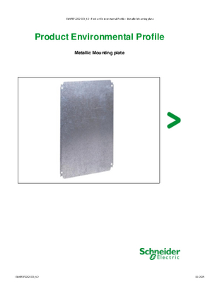 PEP-Metallic Mounting plate