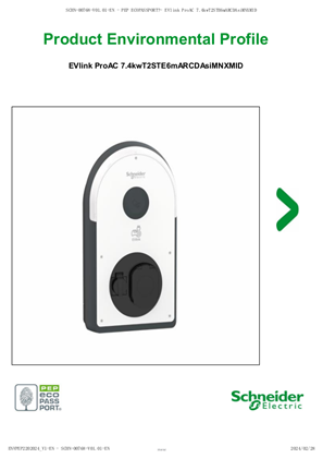EVlink AC charger 3.7kw 16A 1PH T2S SOCKET 6mA RCD Type A MNX