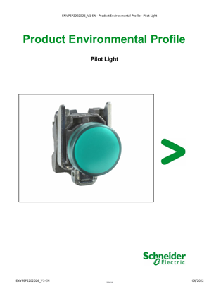 Product Environmental Profile - Pilot Light