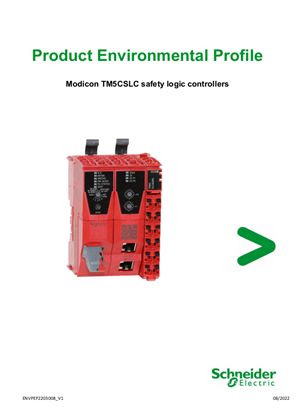 Modicon TM5CSLC safety logic controllers, Product Environmental Profile