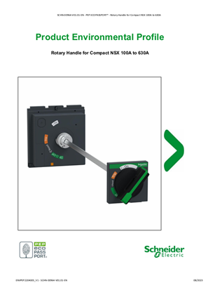 Rotary Handle for Compact NSX 100A to 630A - Product Environmental Profile