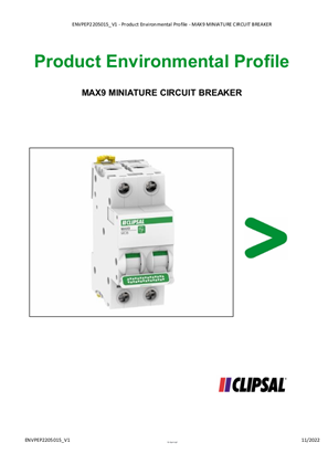 MAX9 MINIATURE CIRCUIT BREAKER