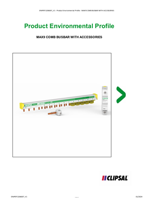 MAX9 COMB BUSBAR WITH ACCESSORIES