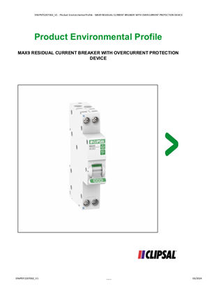 MAX9 RESIDUAL CURRENT CIRCUIT BREAKER WITH OVERCURRENT PROTECTION