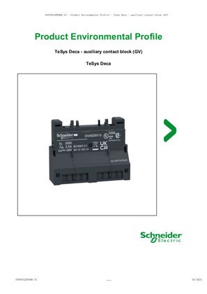 TeSys Deca - auxiliary contact block (GV)
