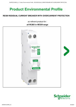 RESI9 RESIDUAL CURRENT BREAKER WITH OVERCURRENT PROTECTION