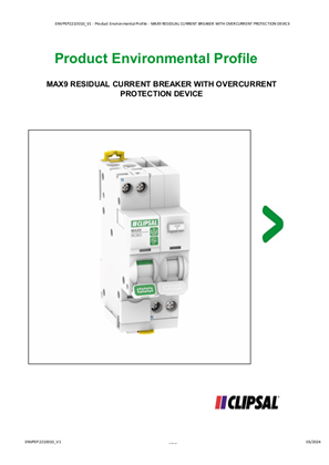 MAX9 RESIDUAL CURRENT BREAKER WITH OVERCURRENT  PROTECTION DEVICE