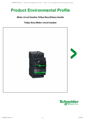 Motor circuit breaker,TeSys Deca,rotary handle