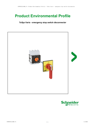 TeSys Vario - emergency stop switch disconnector