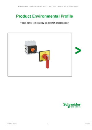 TeSys Vario - emergency stop switch disconnector