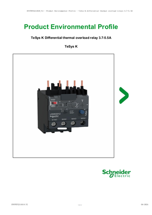 TeSys K differential thermal overload relays 3.7-5.5A