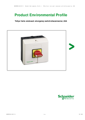 TeSys Vario enclosed, emergency switch disconnector, 63A