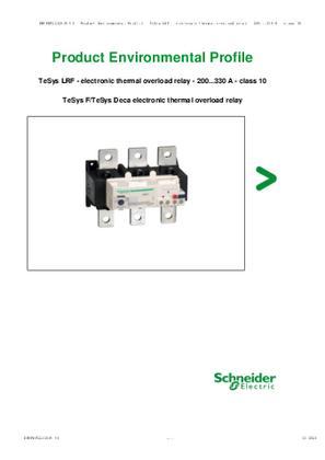 TeSys LRF - electronic thermal overload relay - 200...330 A - class 10
