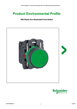 XB5 Plastic Non Illuminated Push Button - Product Environmental Profile