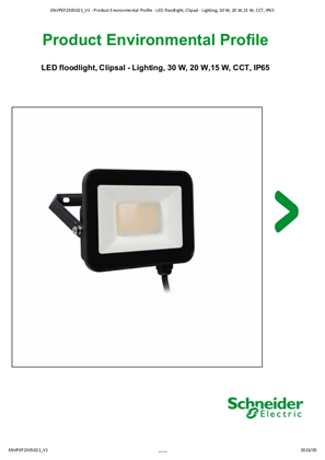 LED floodlight, Clipsal - Lighting, 30 W, 20 W,15 W, CCT, IP65