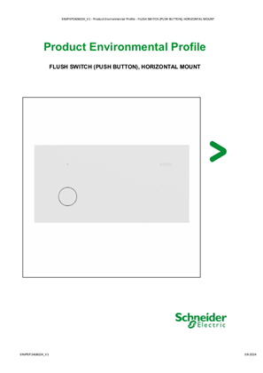 FLUSH SWITCH (PUSH BUTTON), HORIZONTAL MOUNT