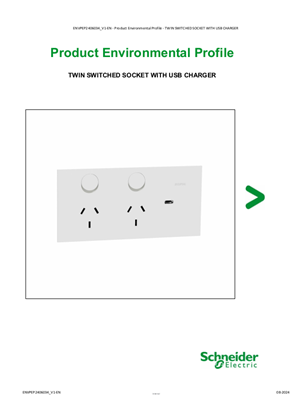 TWIN SWITCHED SOCKET WITH USB CHARGER