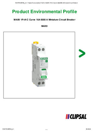 MAX9 1P+N C Curve 16A 6000 A Miniature Circuit Breaker
