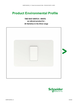 TWO WAY SWITCH - WHITE