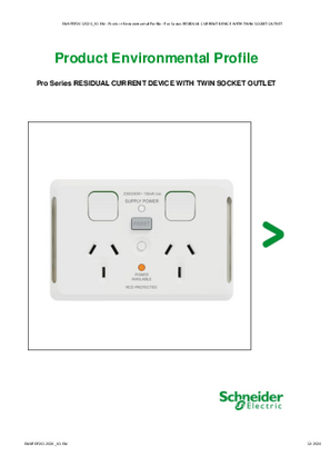 Pro Series RESIDUAL CURRENT DEVICE WITH TWIN SOCKET OUTLET