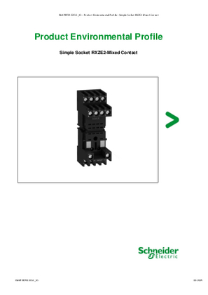 Simple Socket RXZE2-Mixed Contact