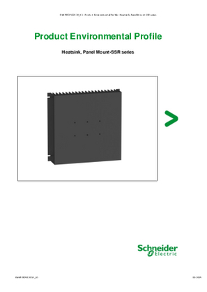 Heatsink, Panel Mount-SSR series