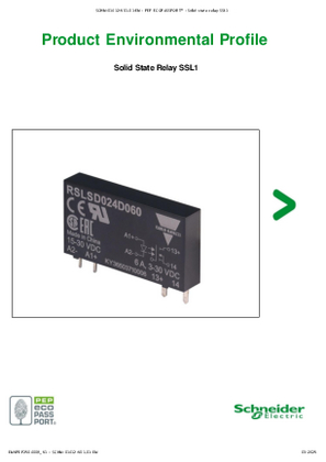 Solid State Relay SSL1