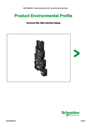 Harmony RSL Slim Interface Relays