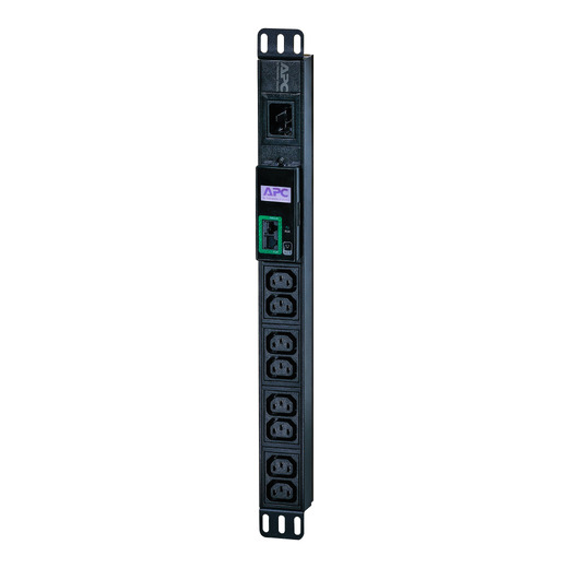 APC Easy Rack PDU, Metered, 1U, 1 Phase, 3.7kW, 230V, 16A, 8 x C13 outlets, IEC60320 C20 inlet