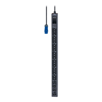 APC Easy Rack PDU, Basic, 0U, 1 Phase, 3.7kW, 230V, 16A, 20 x C13 and 4 x C19 outlets, IEC60309 2P+E inlet