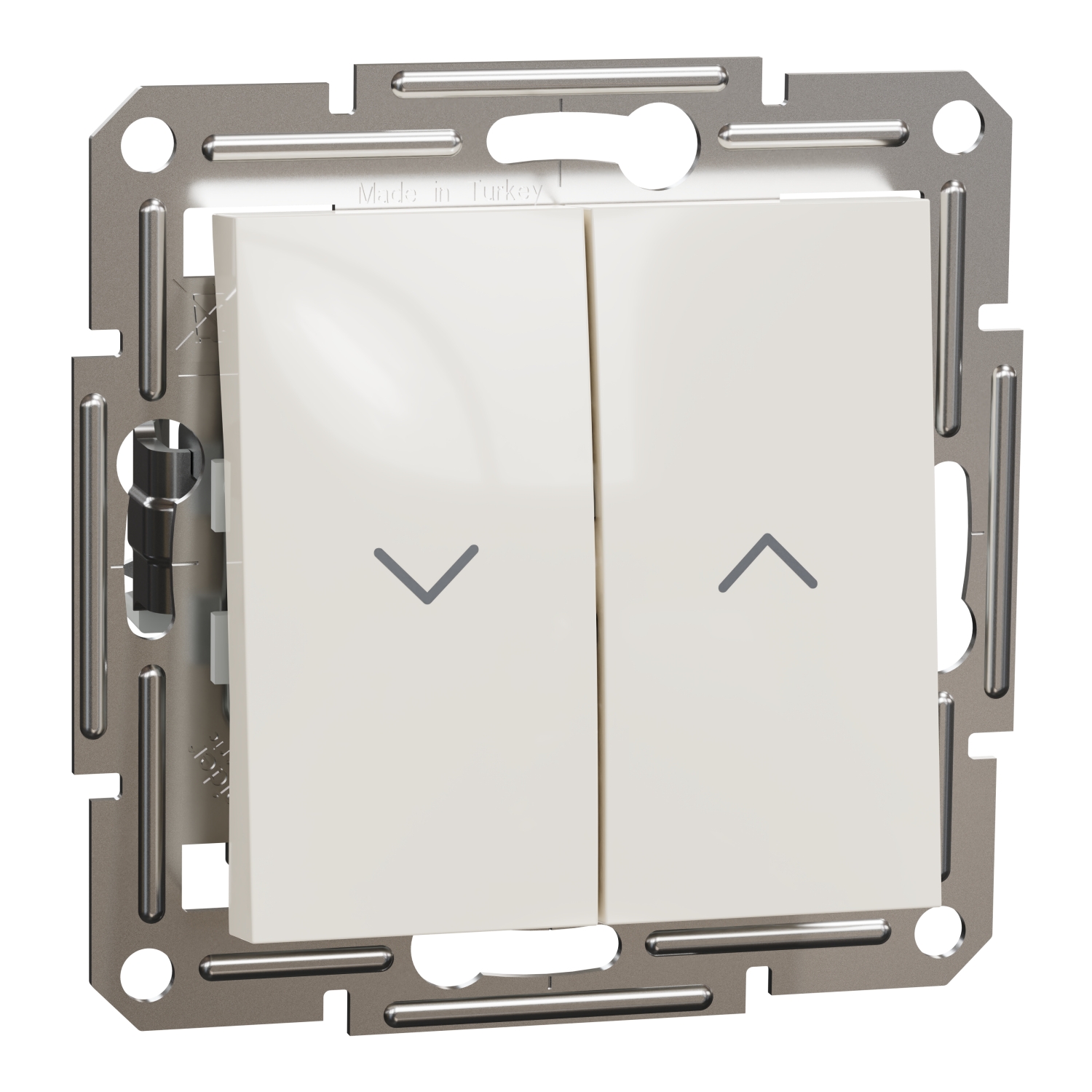 EPH1370123 Schneider Electric Asfora - Rullaverhon painike - 10A ruuvittomat liittimet, kermanvärinen runko