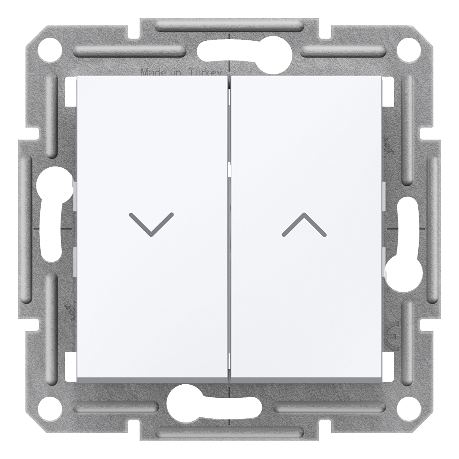 EPH1370521 Schneider Electric Asfora - Roller blind switch - 10A screwless terminals, white wo frame