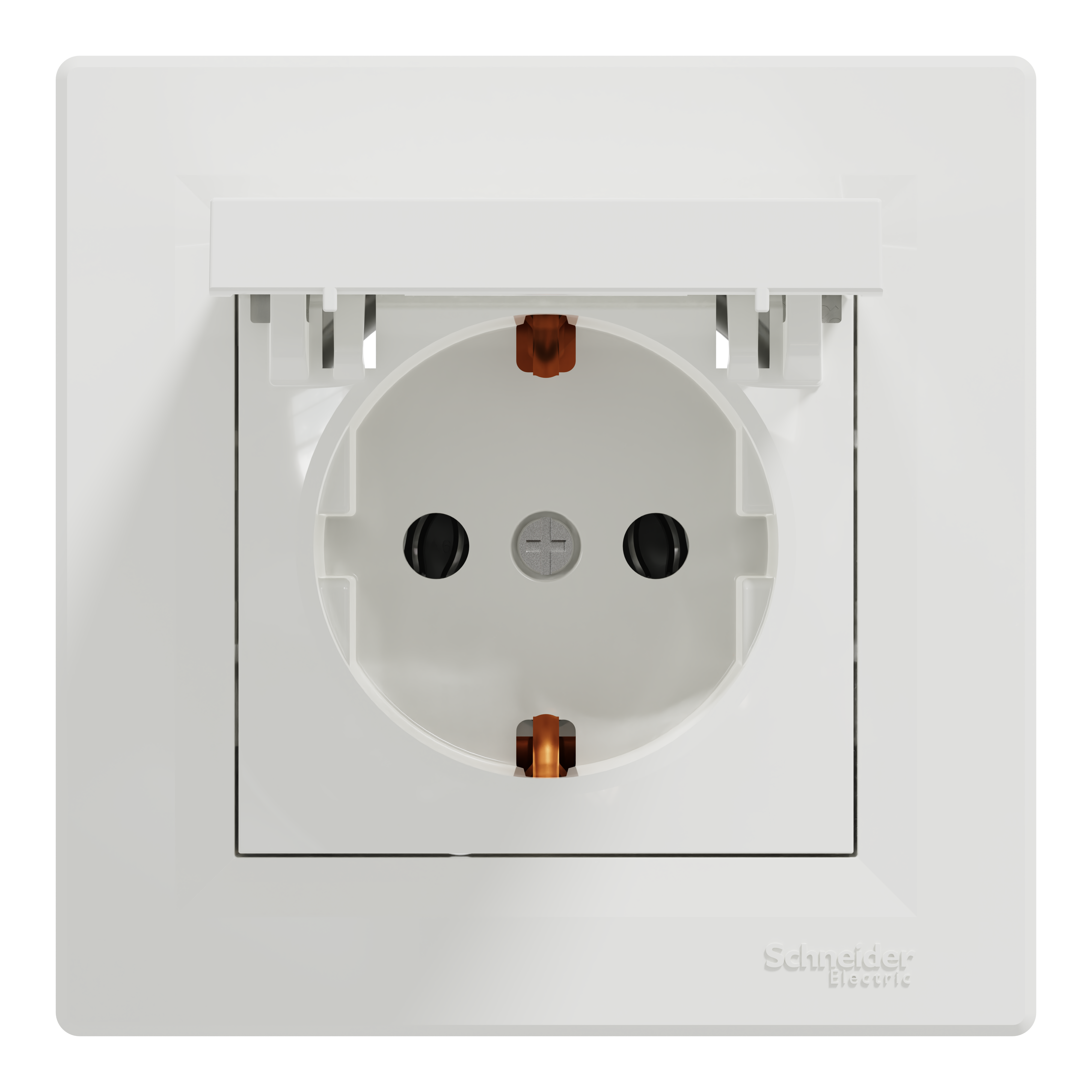 Asfora Priza Schuko Cu Impamantare 16A Capac Alb Schneider EPH3100121 