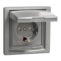  EPH3100361 EPH3100361 Jednostruka utičnica sa uzemljenjem sa strane i zaštitom, IP44, aluminijum Tip proizvoda ili komponente	
Utičnica
Opis standarda utičnice	
Uzemljenje sa strane
Konfiguracija polova utičnice	
2P + E sa zaštitom
Prezentacija uređaja	
Kompletan proizvod
Dodatne informacije	
Poklopac i zaštita
Nijansa boje	
Aluminijum
Tip pakovanja	
Pakovanje u kesicama
Dopunske informacije
Broj utičnica	
1
Montaža uređaja	
Ugradno
Opseg snage	
3680 W
Nazivna struja	
16 A at 250 V AC 