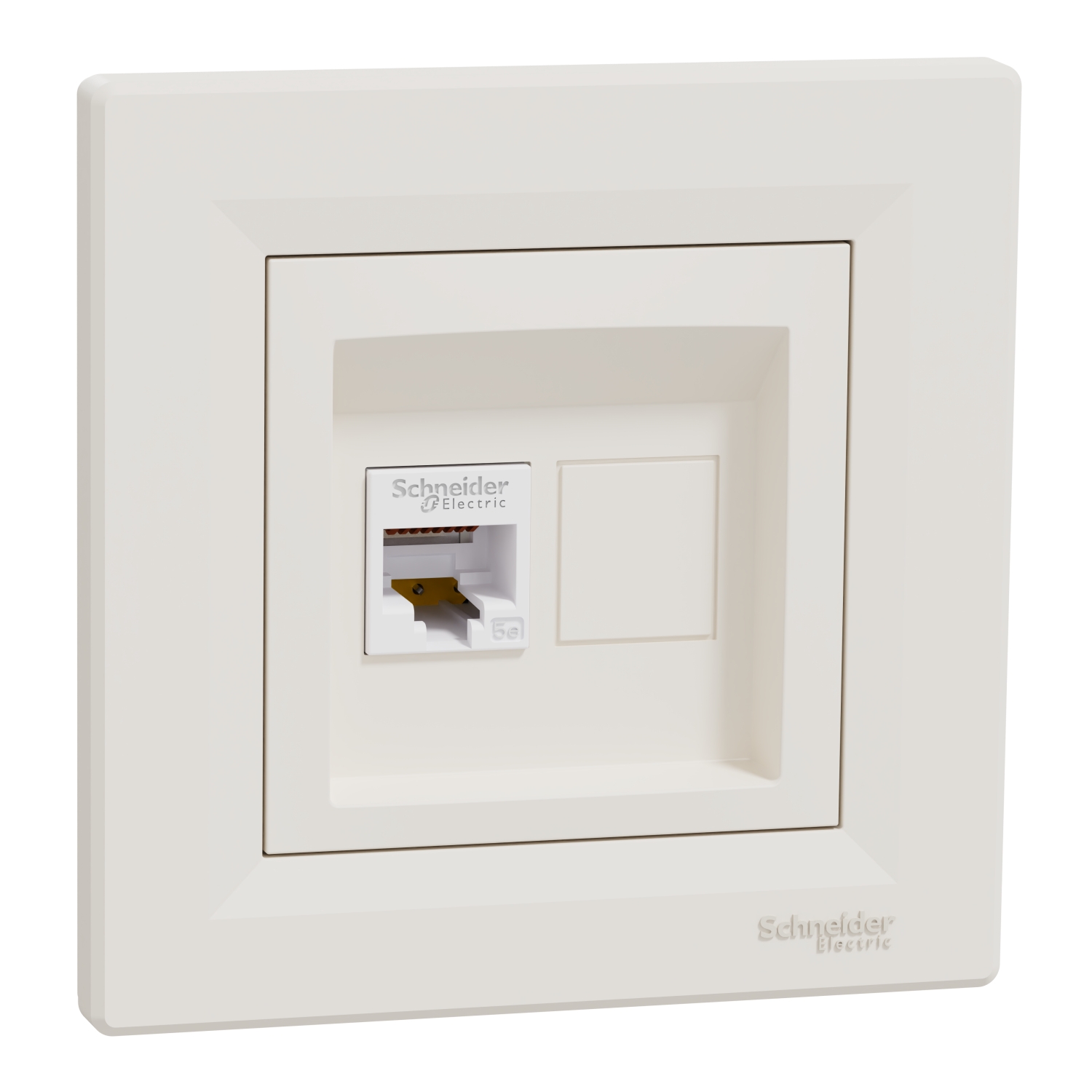 Asfora - komunikaciona utičnica - RJ45 kat. 5e UTP krem