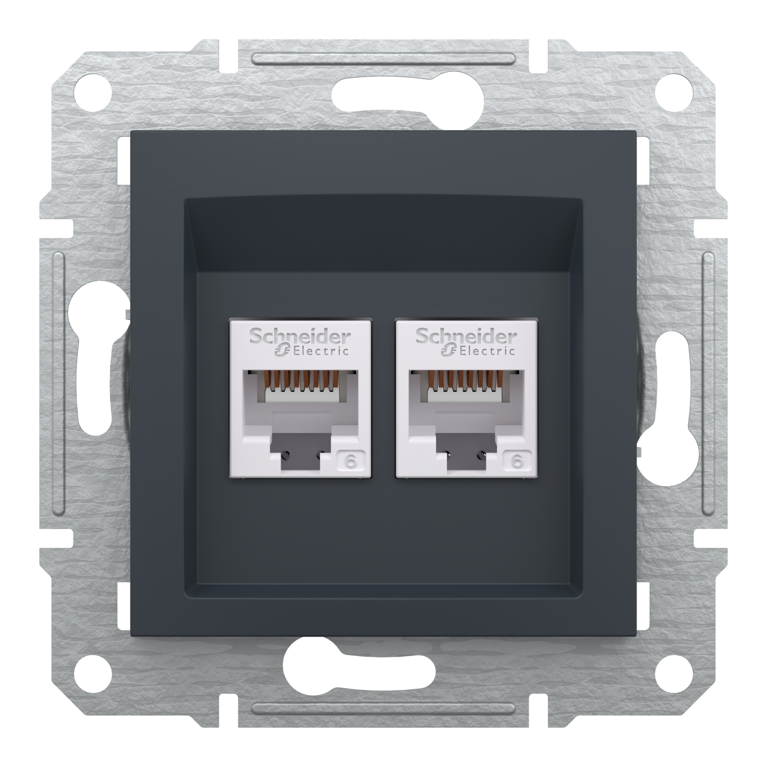 EPH4800171 - Розетка комп'ютерна rj45 utp кат.6 подвійна asfora
