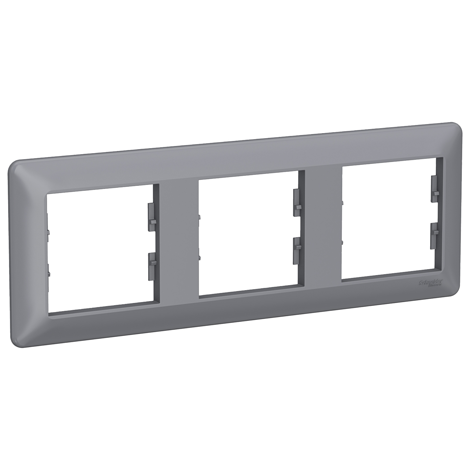 EPH5805362 Cover frame, Asfora EM, 3 gang, horizontal, steel