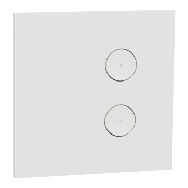 C-Bus, SpaceLogic Wall Plate, Saturn Zen, E-Series, Key Input Unit, 2 Keys