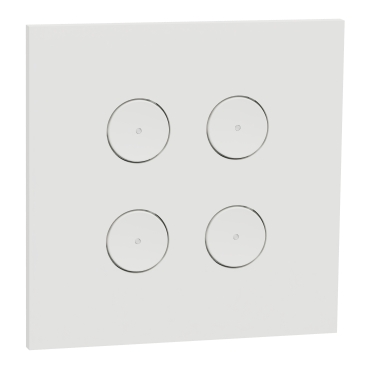 C-Bus, SpaceLogic Wall Plate, Saturn Zen, E-Series, Key Input Unit, 4 Keys