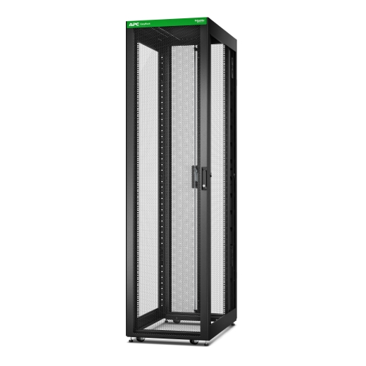 APC Easy Rack, 48U, Černá, Se střechou, Kolečka, Nožičky, 4 konzole a dno, Bez bočních panelů, 2258V x 600Š x 1000H mm