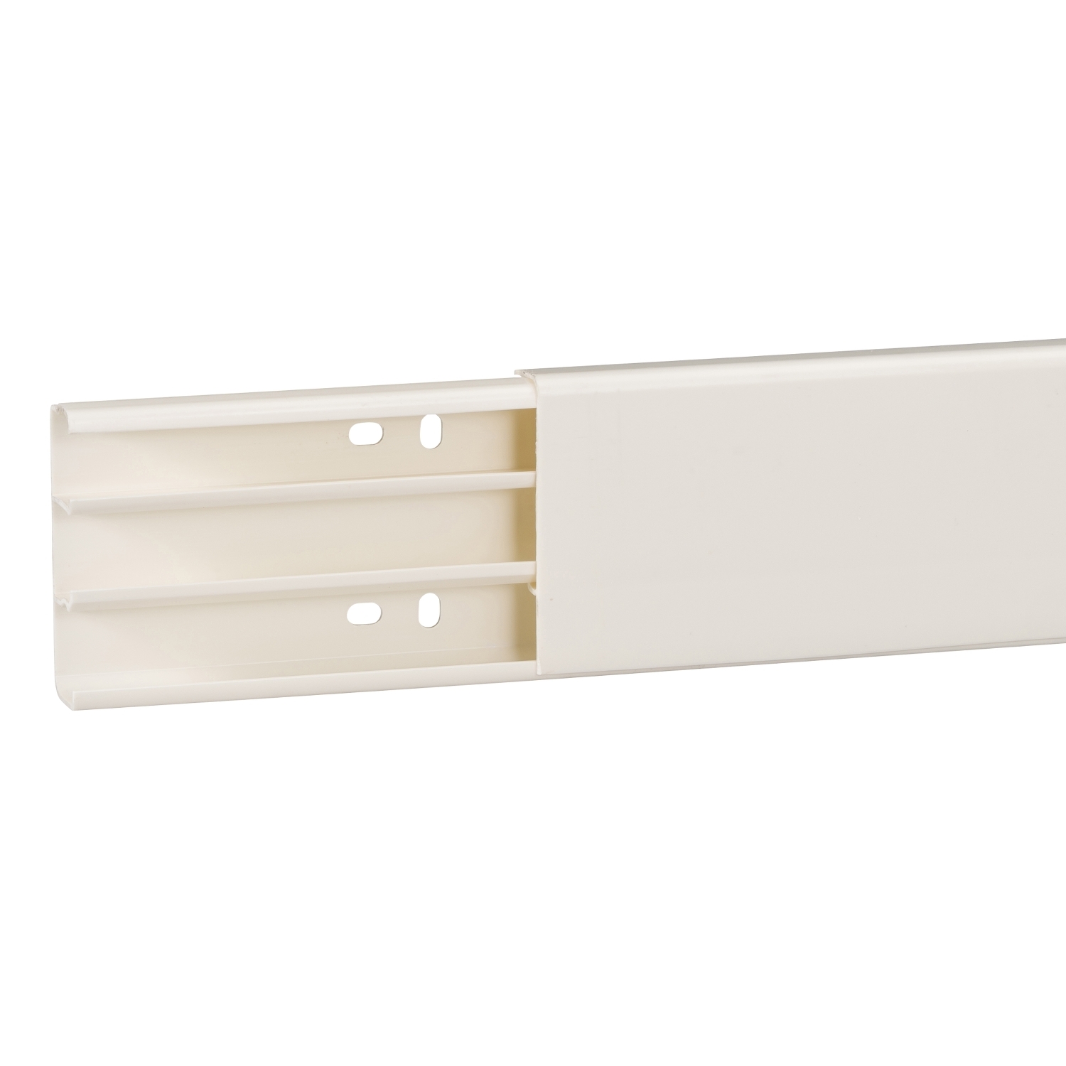 Minicsatorna 3-rekeszes 70mm x 20mm 2000mm műanyag fényesfehér Ultra Schneider