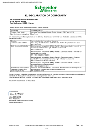 EU DOC - Zelio Timer RE17