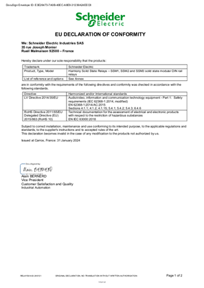 Manufacturer EU DOC SSM1 SSM2 SSM3