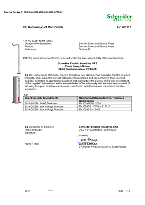 EU Declaration of Conformity Schneider Electric